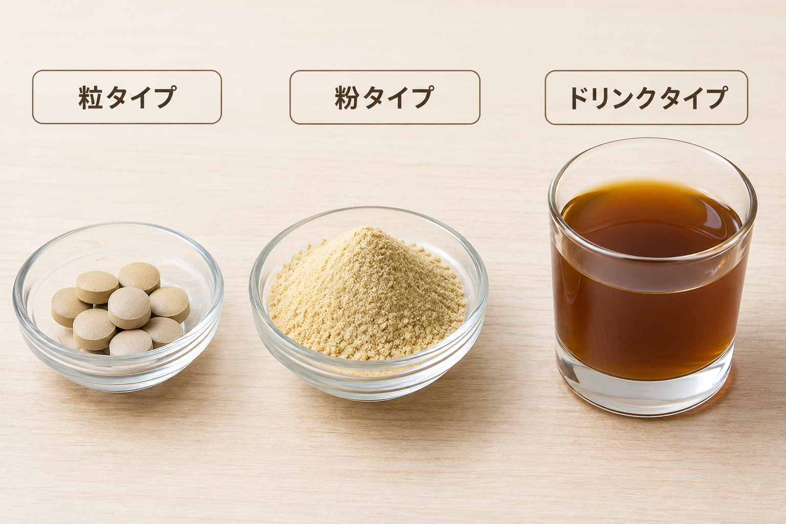 サプリメントの形状